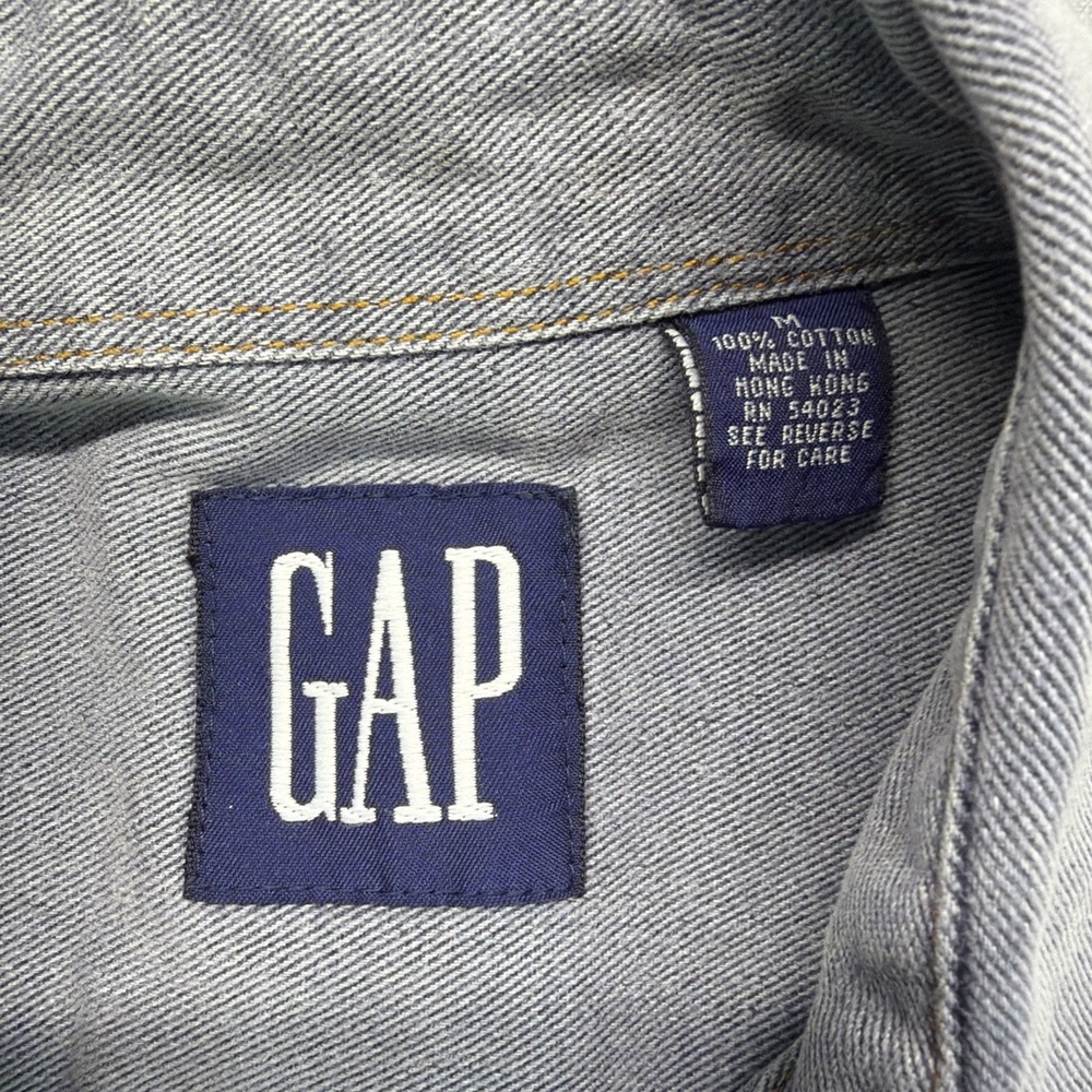 Vintage GAP‎ Type II Denim Trucker Jean Jacket Mens Size Medium 90s Faded - Picture 2 of 8